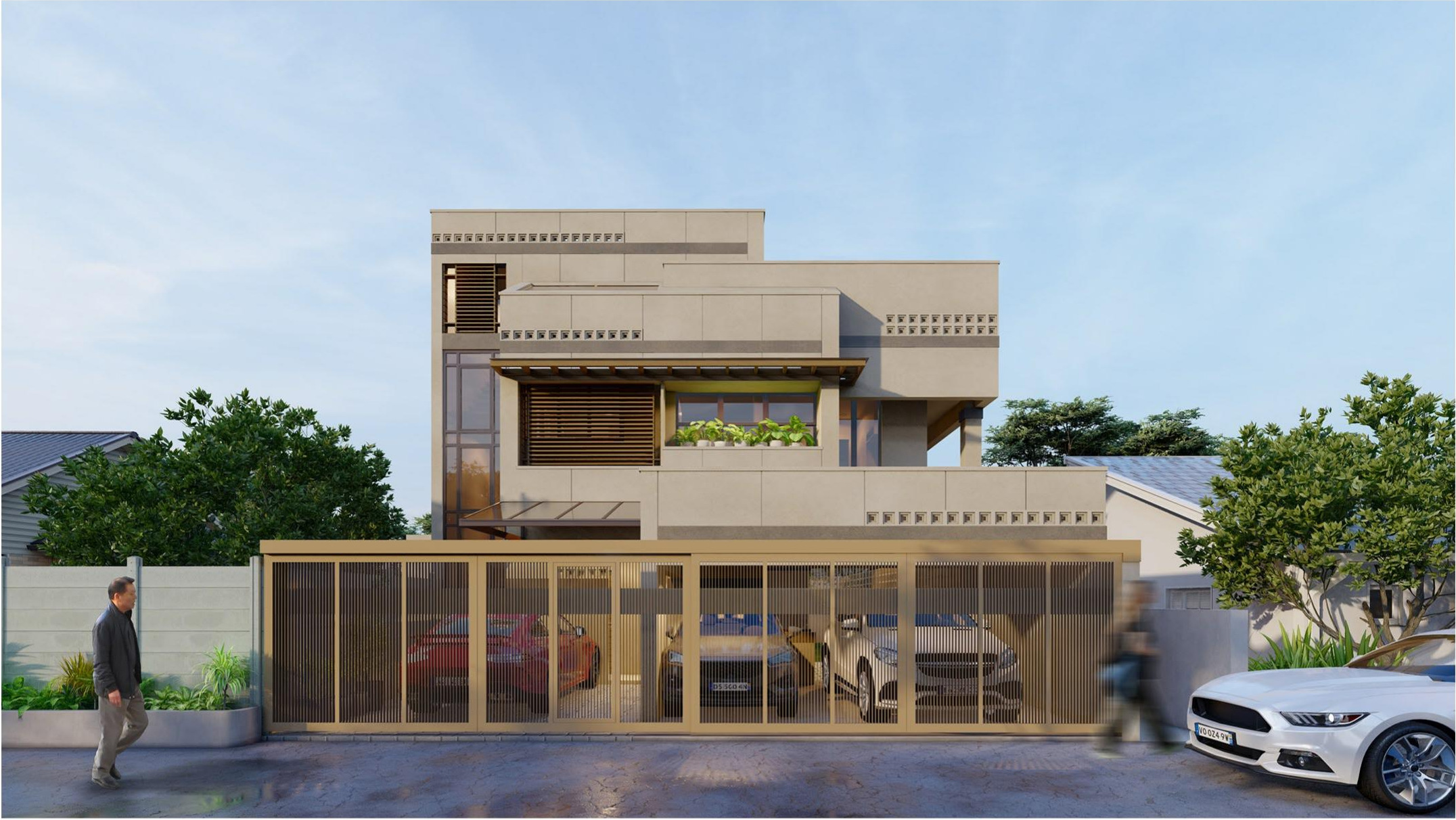 Three-Storey Residential House — Architecture